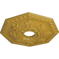 Екена мелница 18 од 1 2 ИД 1 2 П Нотингам таван медальон, ръчно рисувани преливащи се Злато