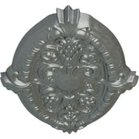 Екена Милуърк 3 8 В 1 4 Ч 3 4 П Марчела Таван Медальон, Ръчно Рисувана Платина