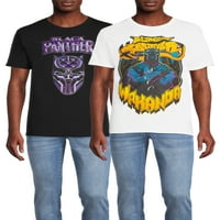 Черна пантера наследство художник серия мъжки и големи мъже Графичен тениска, 2-пакет