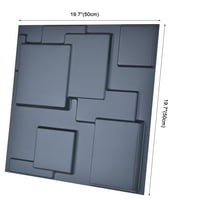 Арт3д Блек ПВЦ 3Д Пано Пано квадратчета дизайн 19. 7х19