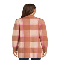 Джейн Стрийт Дамски отворен предна жилетка пуловер с дълги ръкави, Средна категория, размери