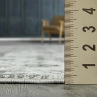 Лумакноти Рейн Алемерн 9 ' 12 ' Светло сив ориенталски вътрешен полипропиленов килим