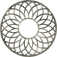 36 од 1 4 ид 1 п Кан архитектурен клас ПВЦ Пиърсинг таван медальон, античен топло Сребро