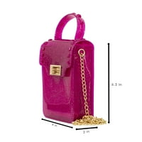 Оливия и Кейт Дамски малък розов желе чанта кръстосано тяло всеки ден Чанта за рамо