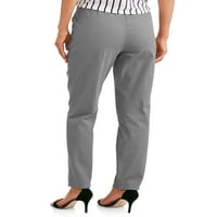 Дамски плосък преден гръб еластичен участък дънкови панталони