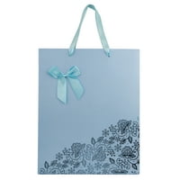 Премиум многократна елегантна цветна хартиена подаръчна чанта с шикозна панделка и дръжки от сатенена панделка