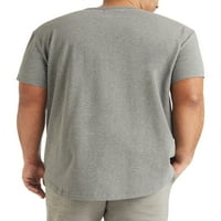 Стронгсайд облекло в деколте тениска за мъже-къс ръкав голяма и висока риза
