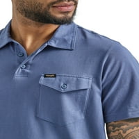 Вранглер® Мъжка риза с къс ръкав плетена Поло, размери с-2ХЛ
