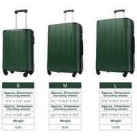 Хомо дълго пътуване голям куфар, подвижен багаж със заключване ТСА, 28 зелен