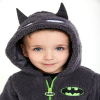 Батман малко дете косплей Фау Шерпа суитшърт, размери 12м-5т
