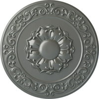 Екена Милуърк 3 4 од 2 П Сидни таван медальон, ръчно рисувано Сребро