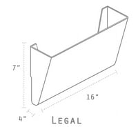 Магазин закон Размер магнитна пластмасова стена джоб, притежава кг, разнообразни цветове, 6-пакет