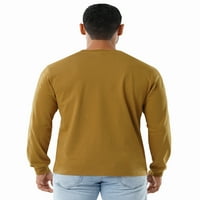 Мъжко работно облекло с дълъг ръкав джобна риза, размер малък до 3ХЛ