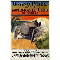 Търговска марка изобразително изкуство Голямата награда на автомобилния Клуб на Америка платно изкуство от Малкълм а, 35х47